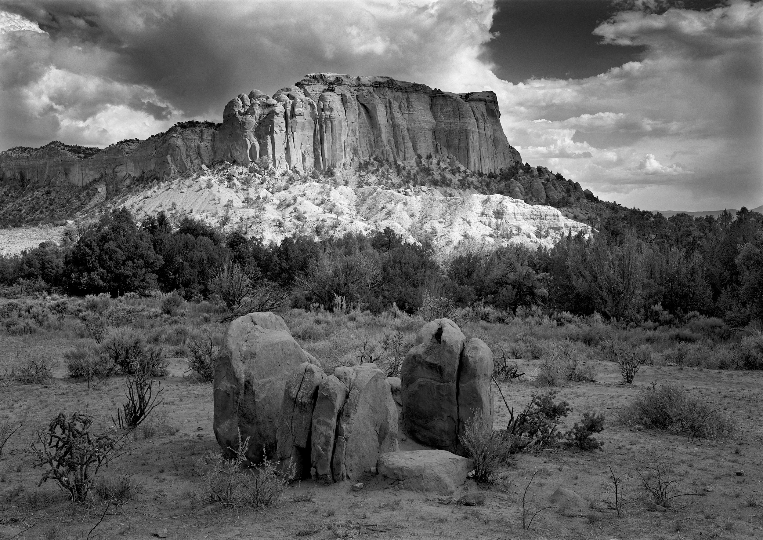 Kitchen Mesa and Clearing Storm (Ice Cream Mesa), Ghost Ranch, New Mexico, 2007