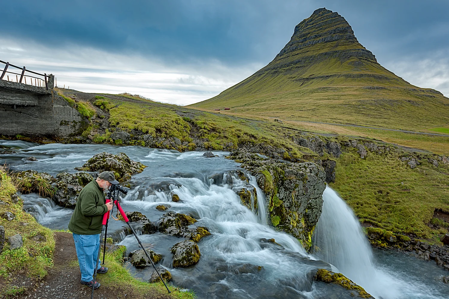 Iceland is a magical place to make photographs. Here I am, lost in making photographs of the Kirkjufellsfoss Waterfall on the Snæfellsnes Peninsula in Iceland. For a photographer it just doesn’t get any better than this.