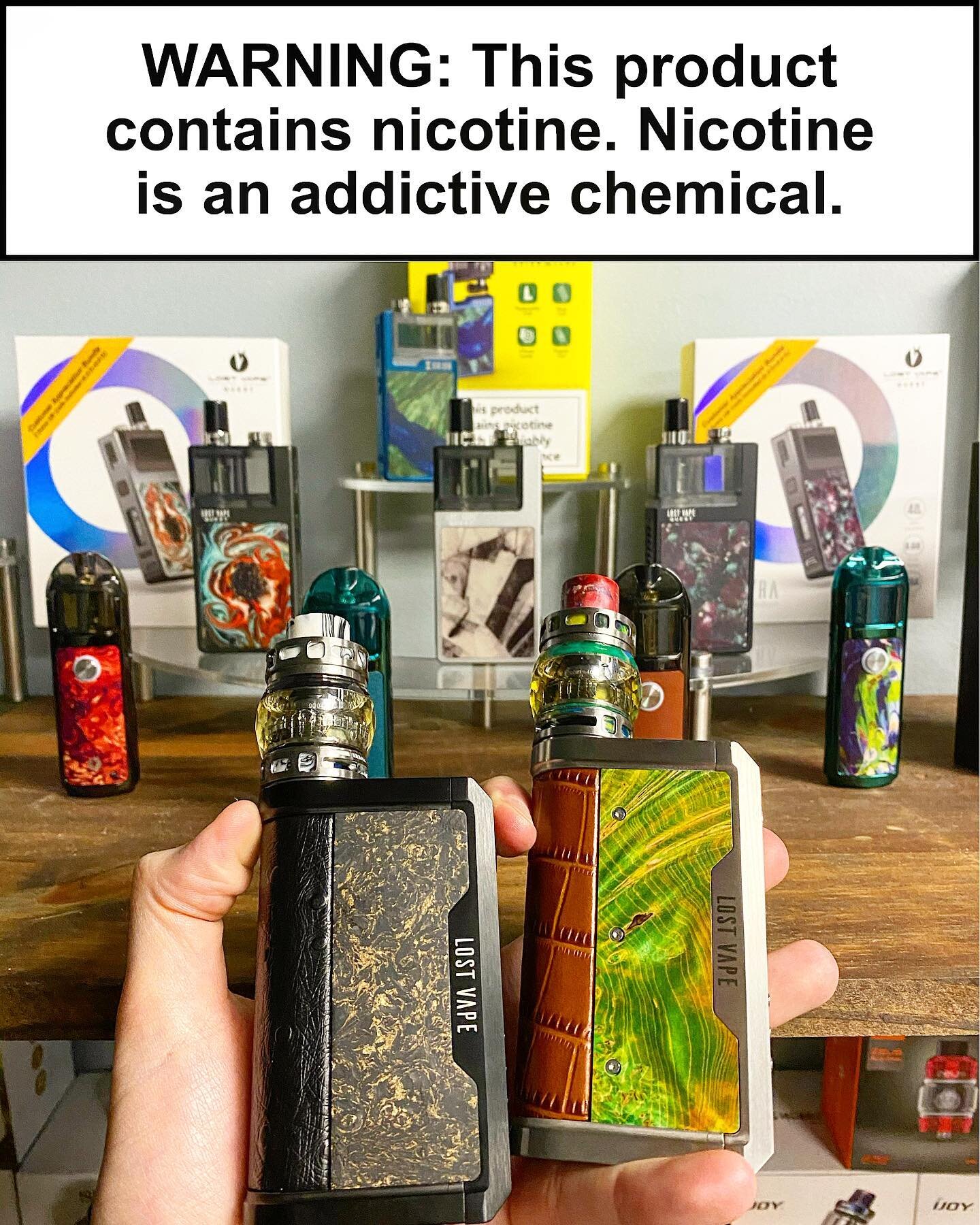 The Lost Vape 💨 Centaurus DNA250C Box Mod had a quick visit with it&rsquo;s little brothers &amp; immediately got sold 😈 DM us for special orders on this reborn legend &amp; one of the highest quality mods we carry 😍😍😍😍 #TeamTVLRI &mdash;&mdash
