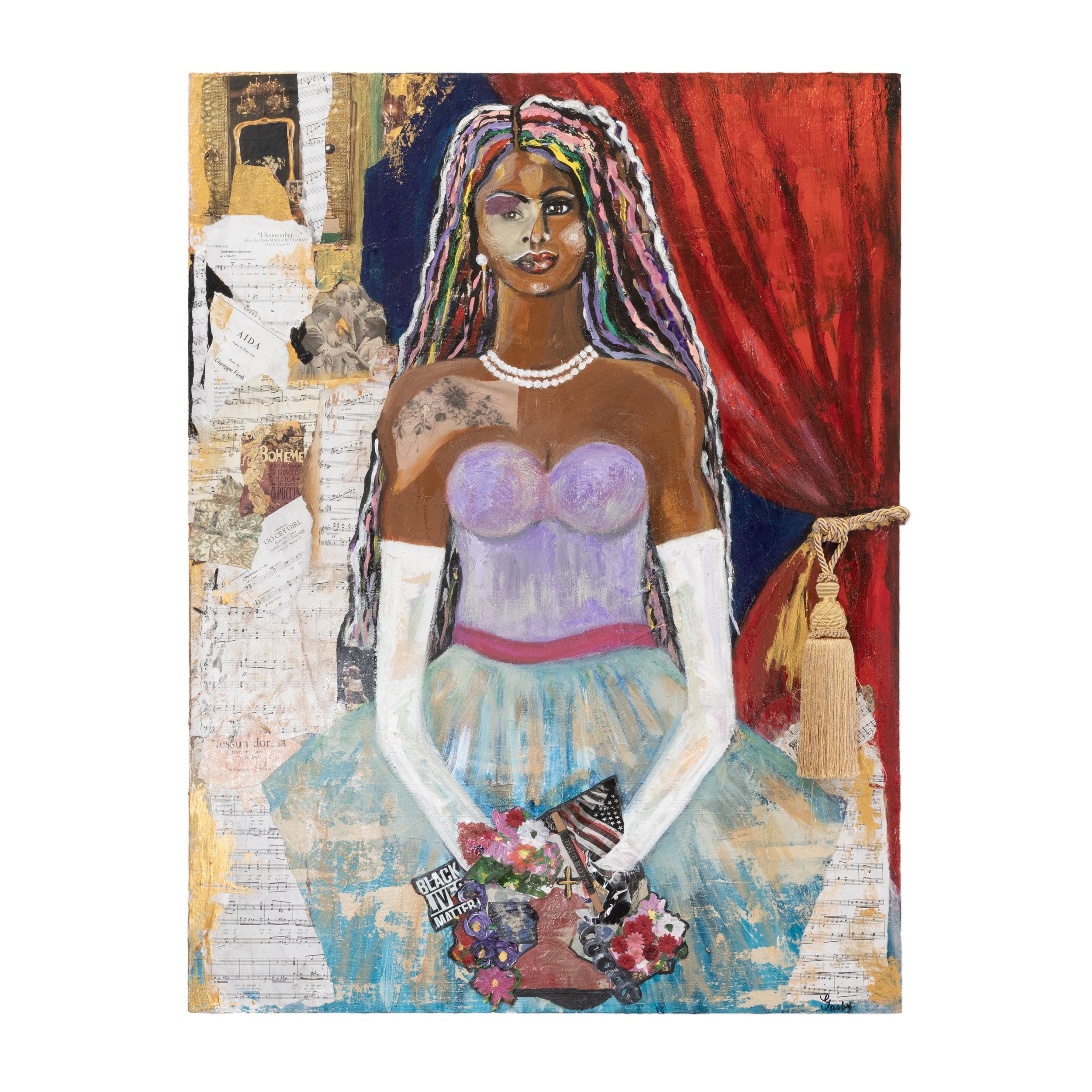 Sistah at the Opera    Mixed Media on Canvas  36x48 Gasby-HiRes-Webfiles-_0015_Layer 15.jpg