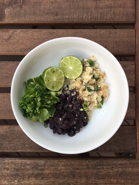 Cauliflower and Black Bean Bowl
