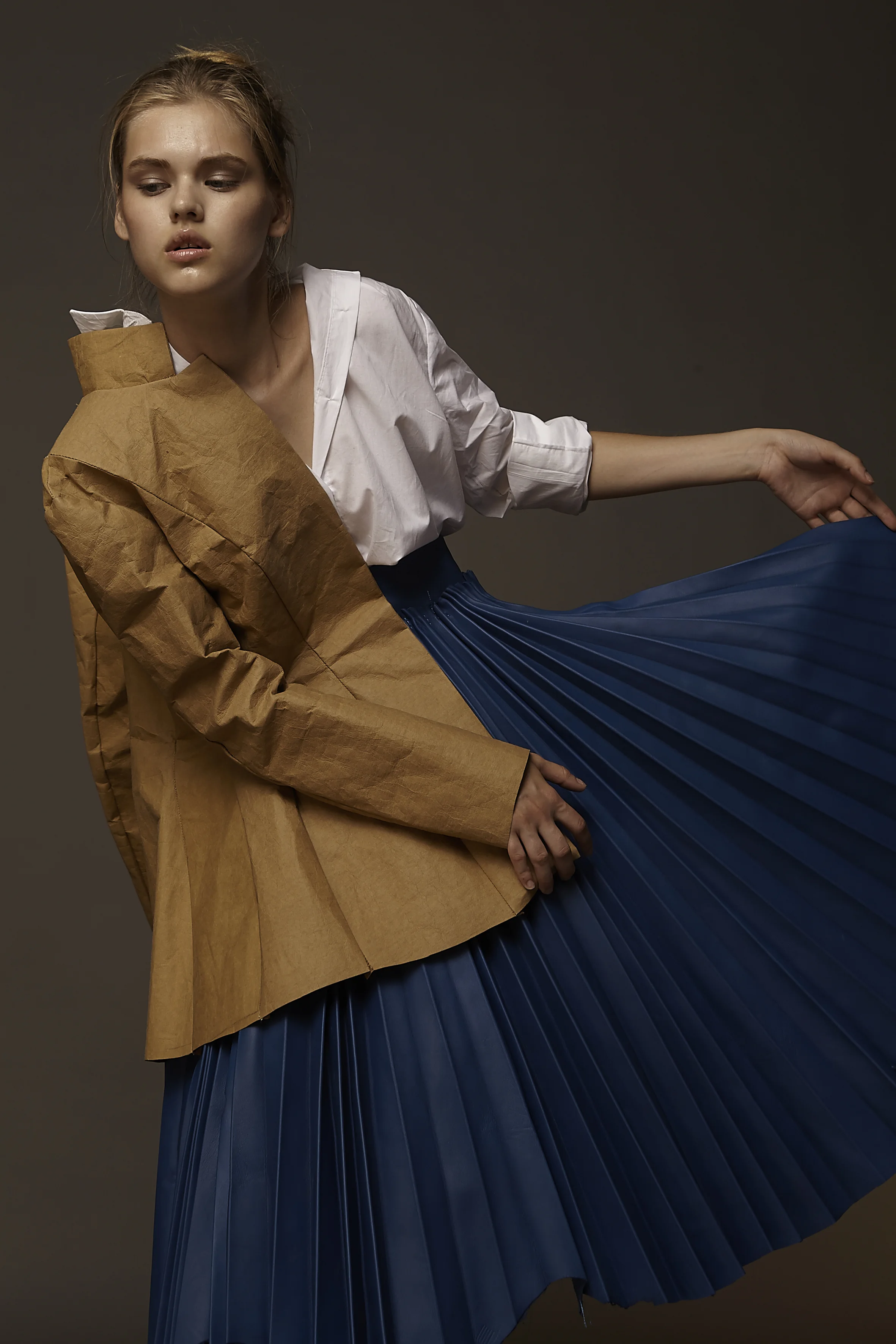  I created it using paper, yes paper “it’s” wearable and washable, leather and cotton .  