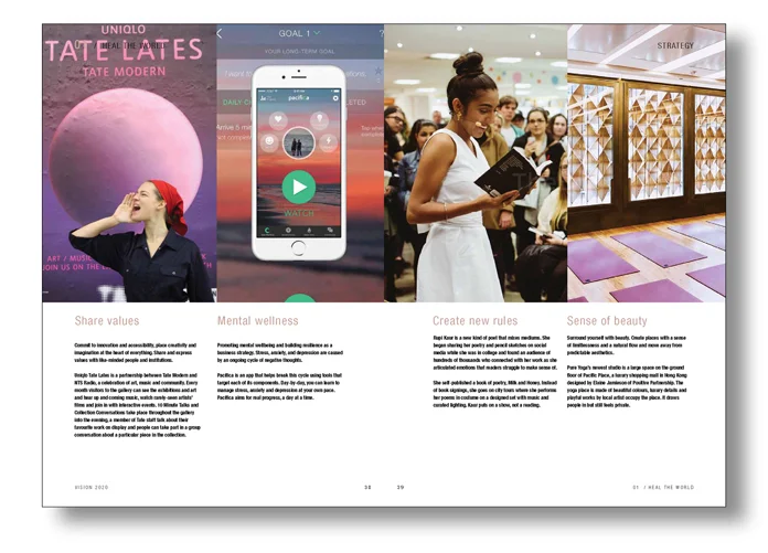 Research into the main drivers of change with clear examples of innovative brands.