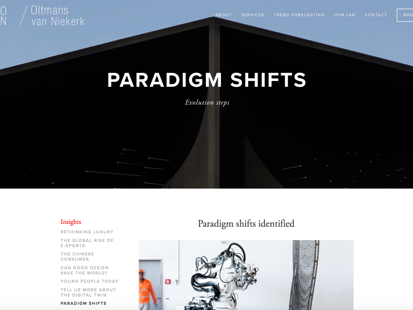 Special project page Bespoke projects by Oltmans van Niekerk, documented on the OvN LAB pages.