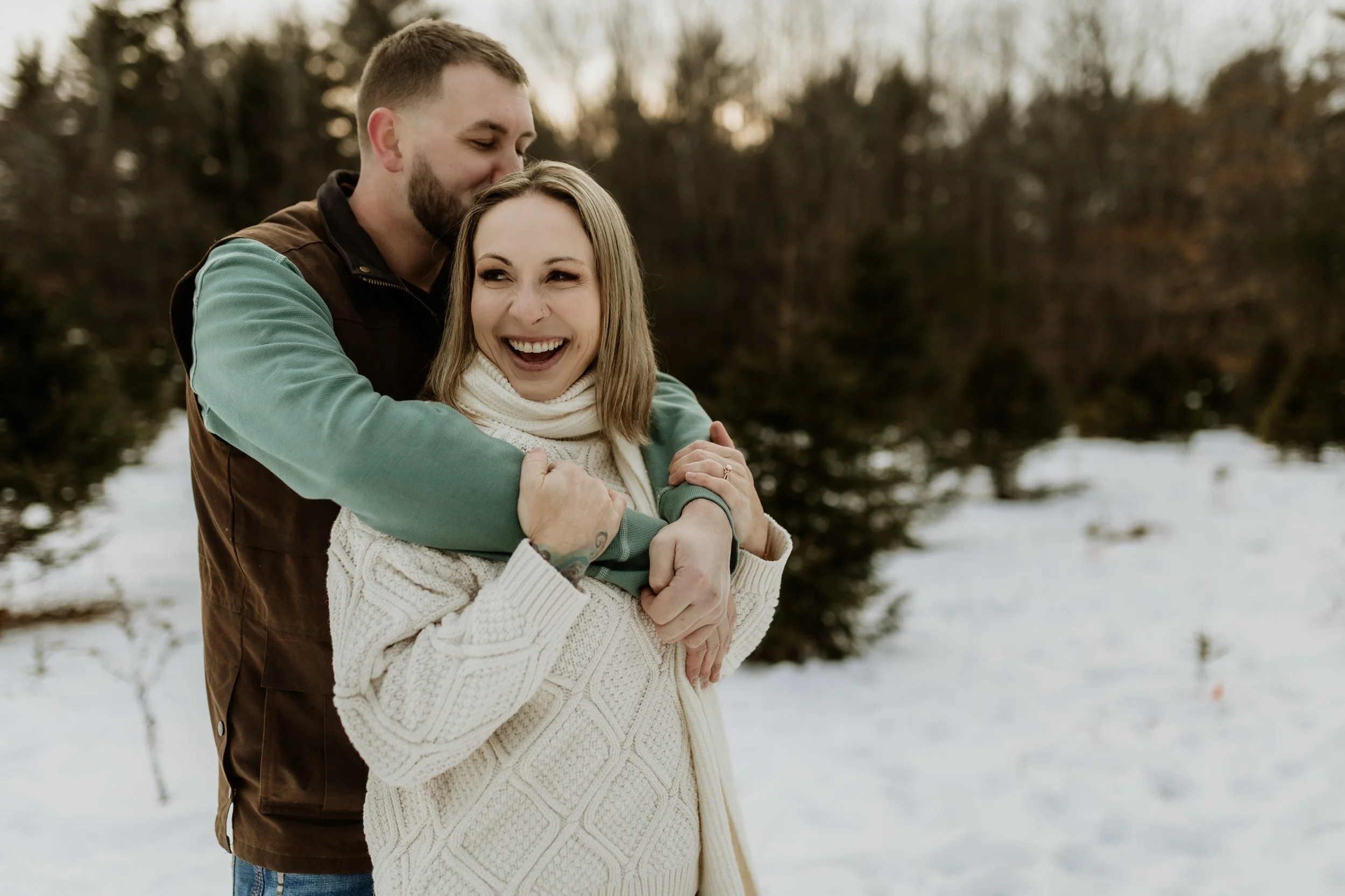 Maine &amp; NH Wedding Photographer | Jessica &amp; Ed's Engagement Session at Lucky Rooster Farm, NH