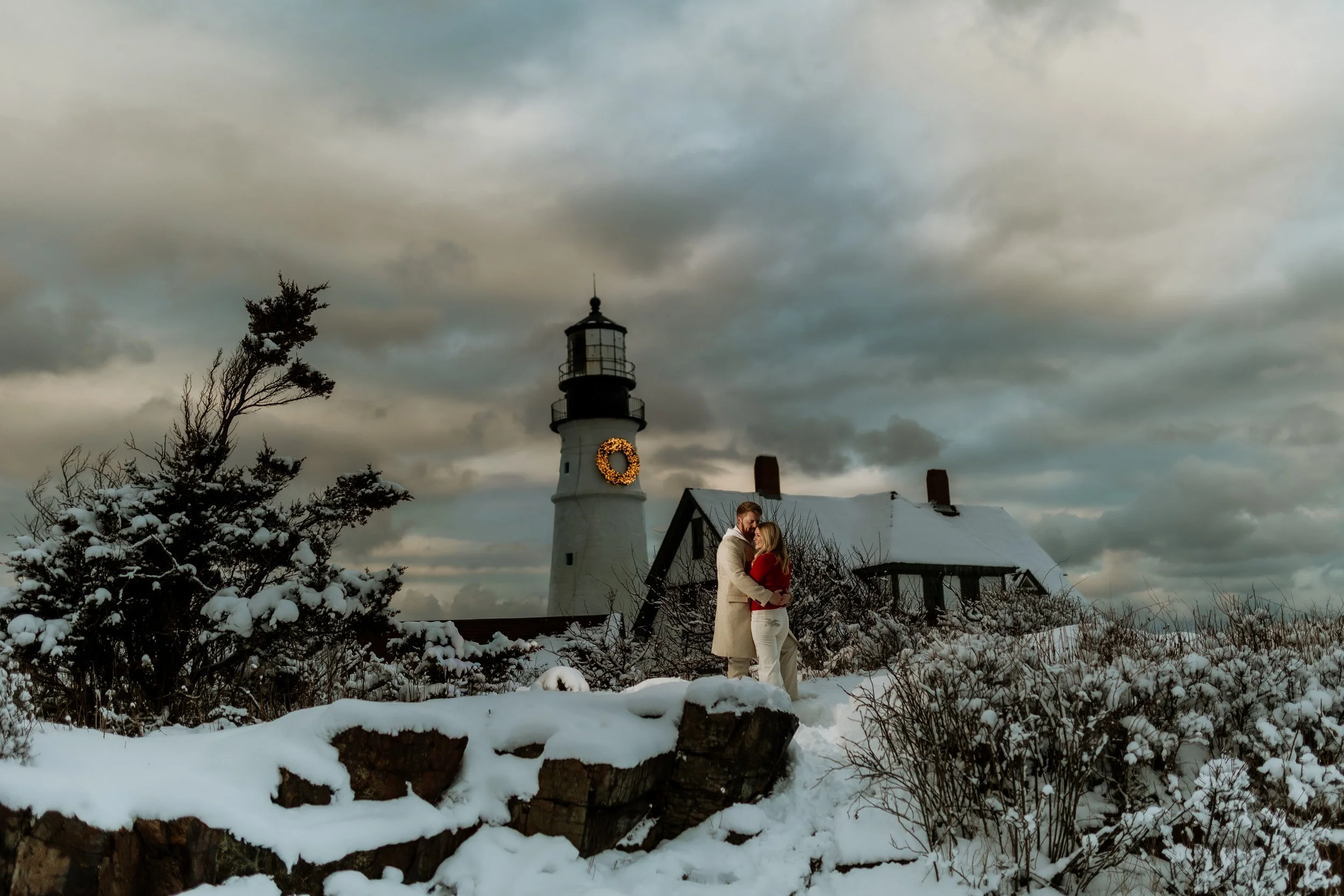 Maine &amp; NH Engagement Photographer | Katie &amp; Win | Fort Williams, Cape Elizabeth
