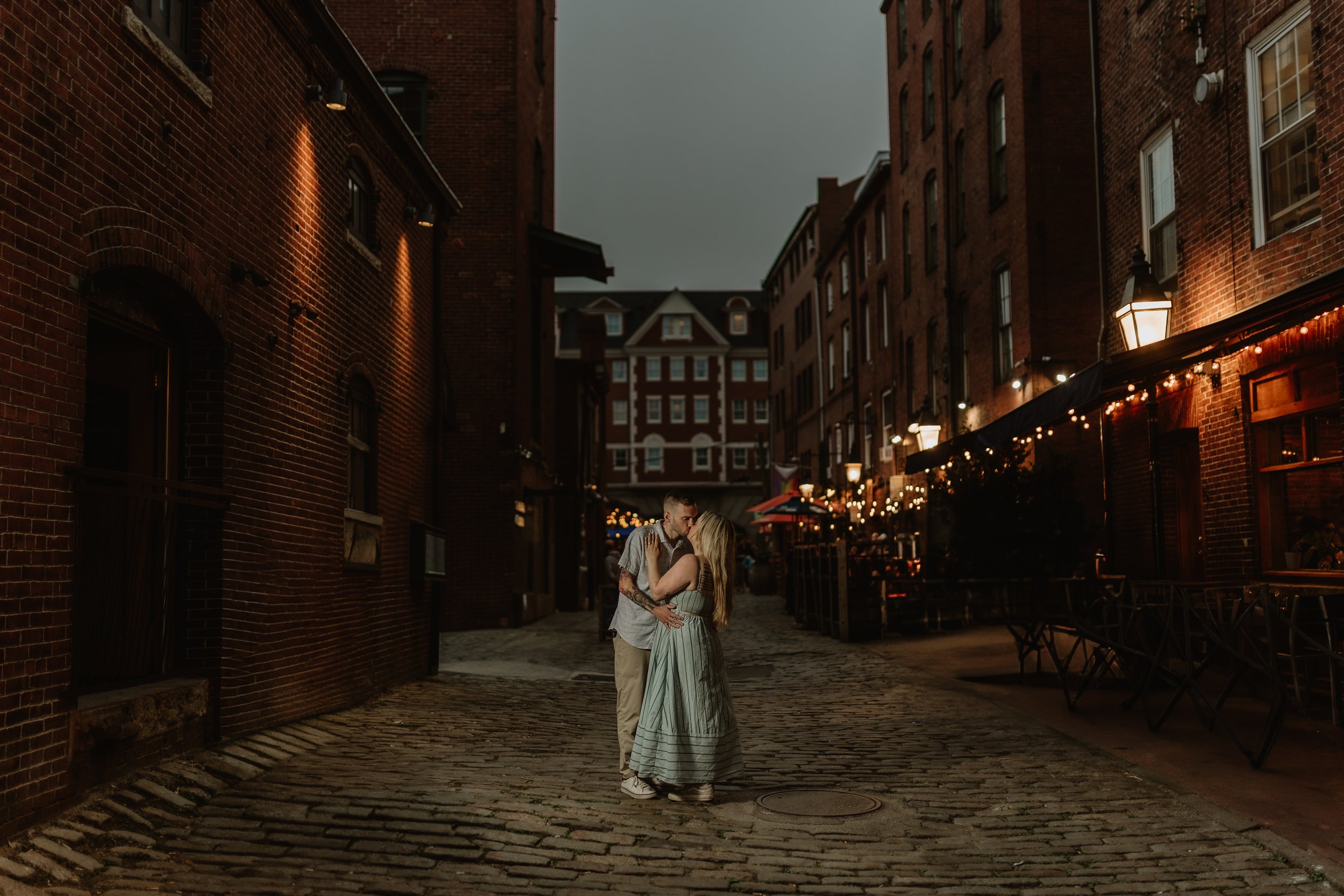 Old Port Portland Maine Engagement Photos | Moody Maine Elopement &amp; Engagement Photographer