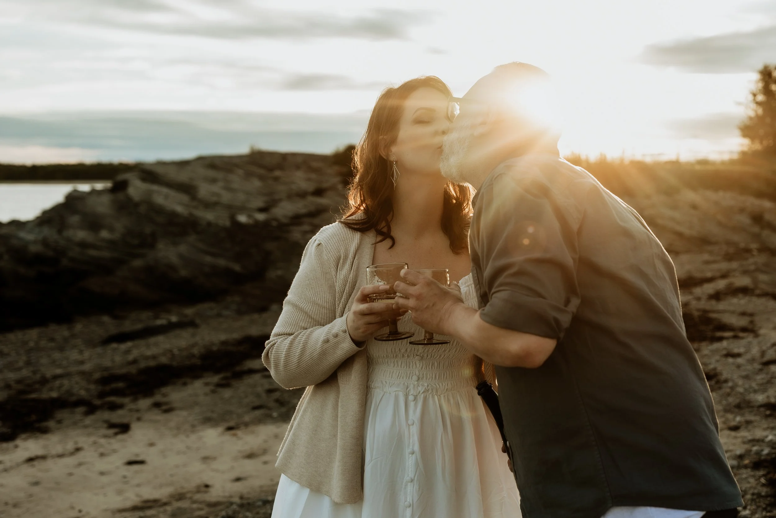 Amy &amp; Gabe's Engagement Session at Kettle Cove in Cape Elizabeth, Maine