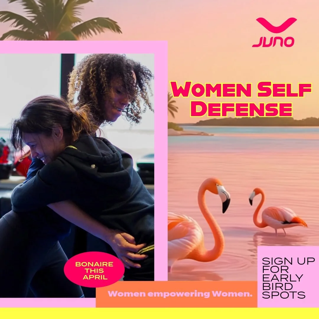 🦩NEWS ALERT: In April, JUNO is coming to Bonaire! Check out special Women Self-Defense events for girls (12-15), women (16+) and Mother &amp; Daughter🏝️🇧🇶 and
feel free to tag your friends and family living on the island! Tickets🎫: strakpersonal