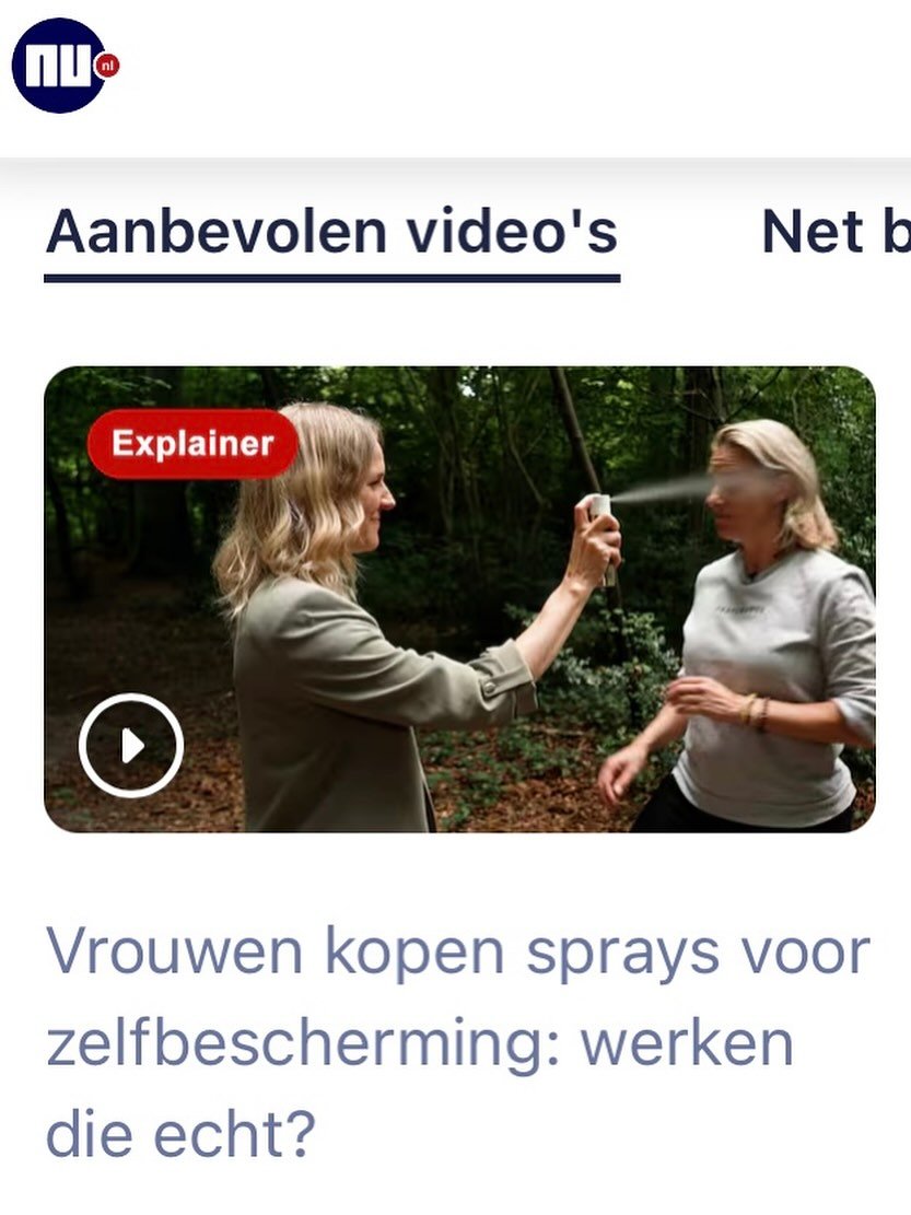 Run op sprays voor zelfbescherming: werken die echt? NU.nl-journalist Roos de Ridder test het met zelfverdedigingscoach Synthia Stoffer

https://www.nu.nl/319404/video/vrouwen-kopen-sprays-voor-zelfbescherming-werken-die-echt.html

#nunl #junoselfdef