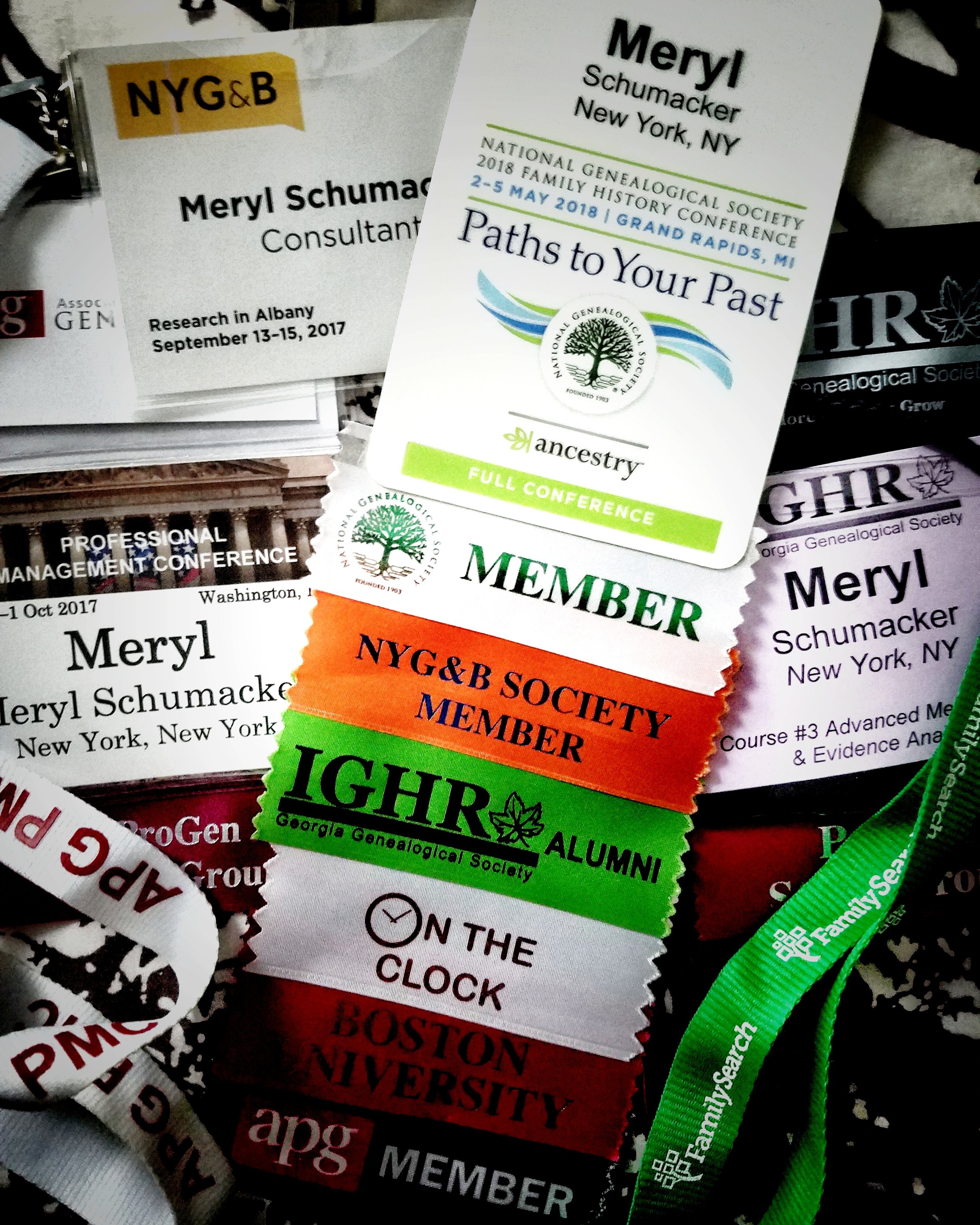 I paid a terrible price for those ribbons, by the way. Not in money—something far worse. The “On the Clock” ribbon text is made of glitter and it went EVERYWHERE.