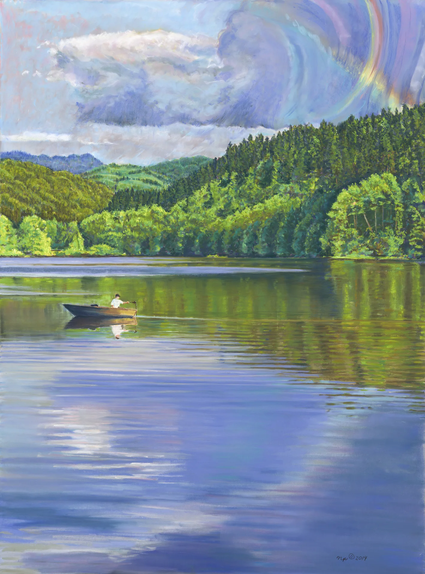 View From the Alex Johnston Memorial Bench-34"x 25"
