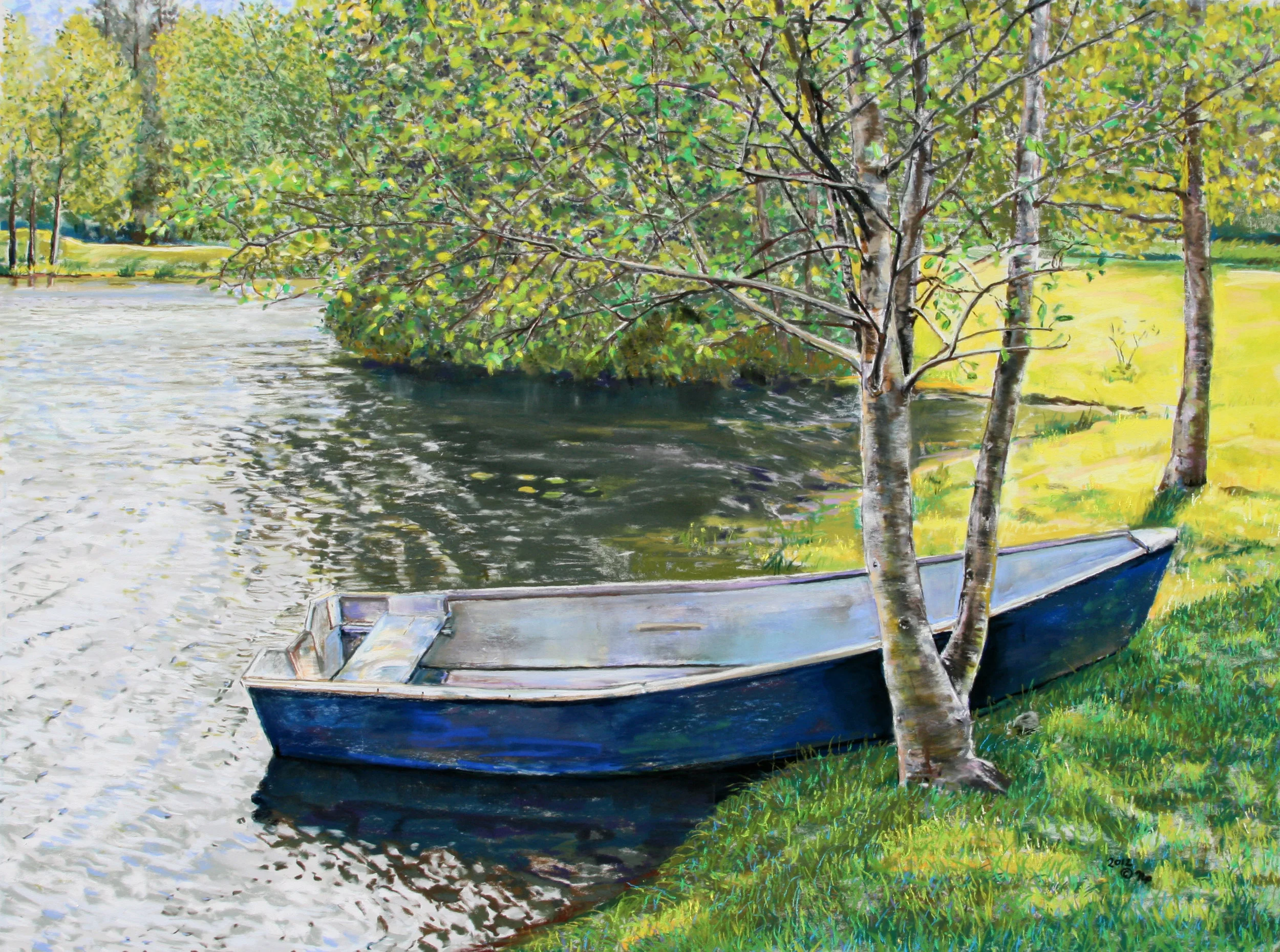The Blue Rowboat - 25"x 34"