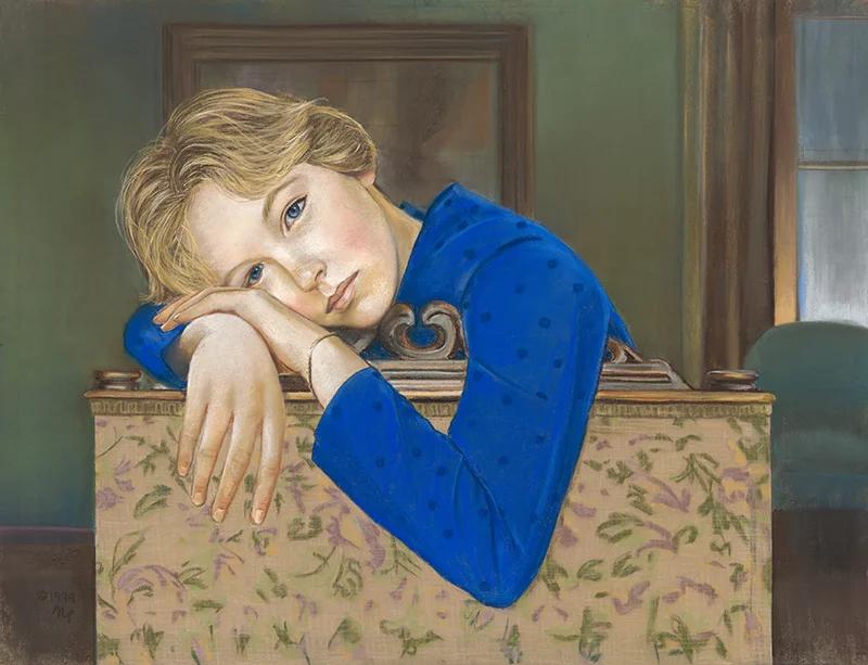 Portrait of Claire. Pastel. 26"x 35"
