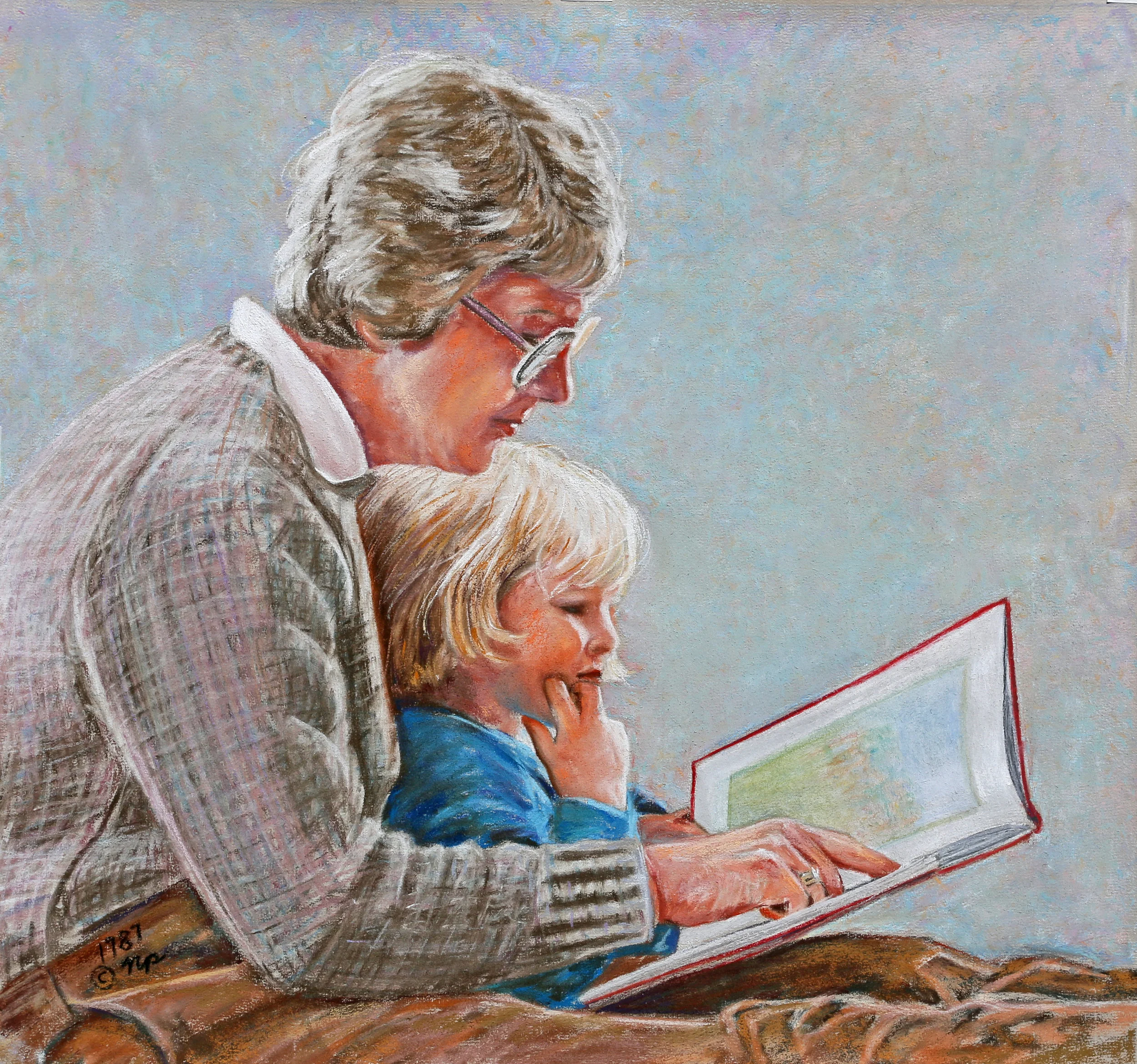 Storytime. Pastel. 19"x 18"
