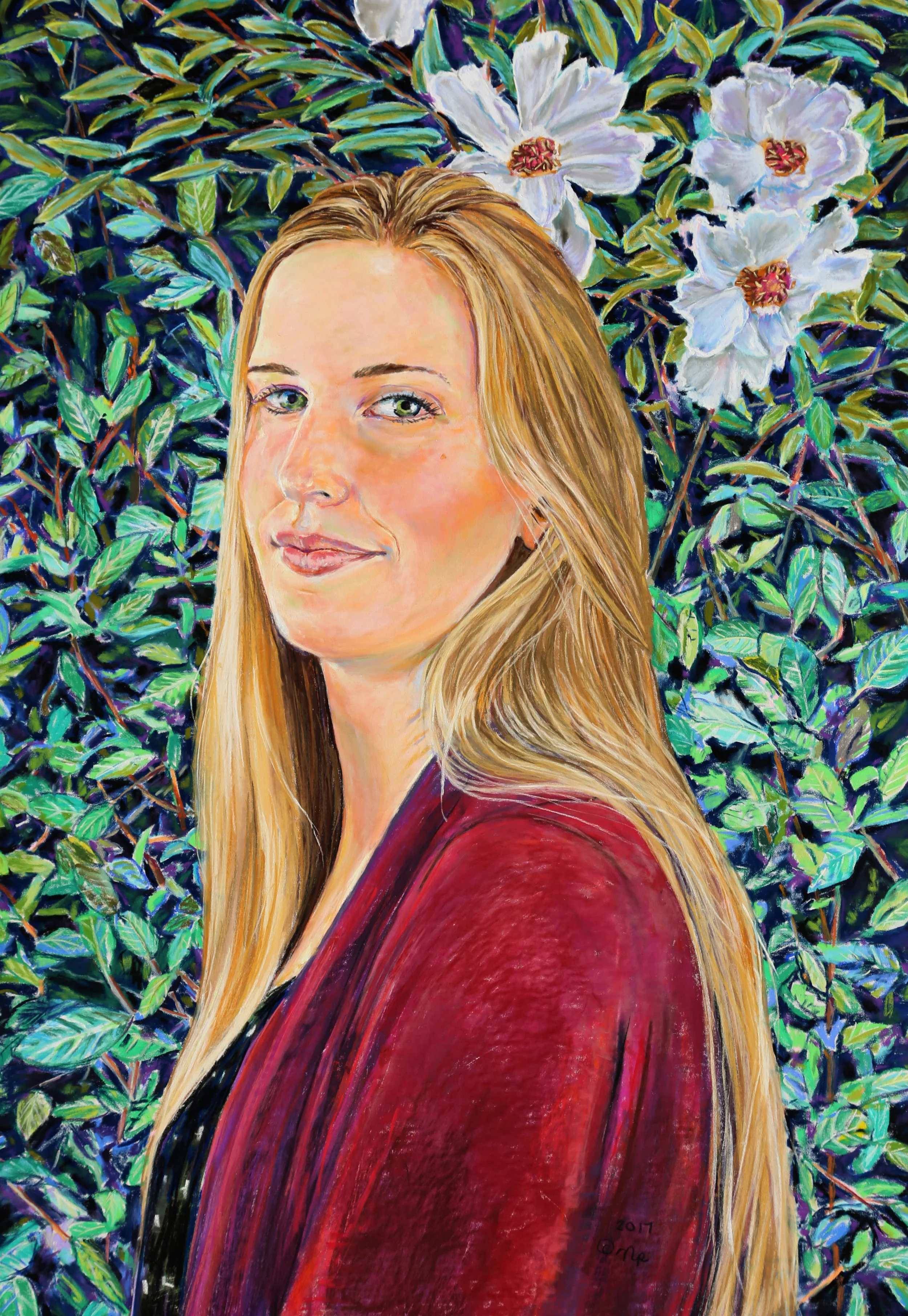 Christine. Pastel. 25"x 18"