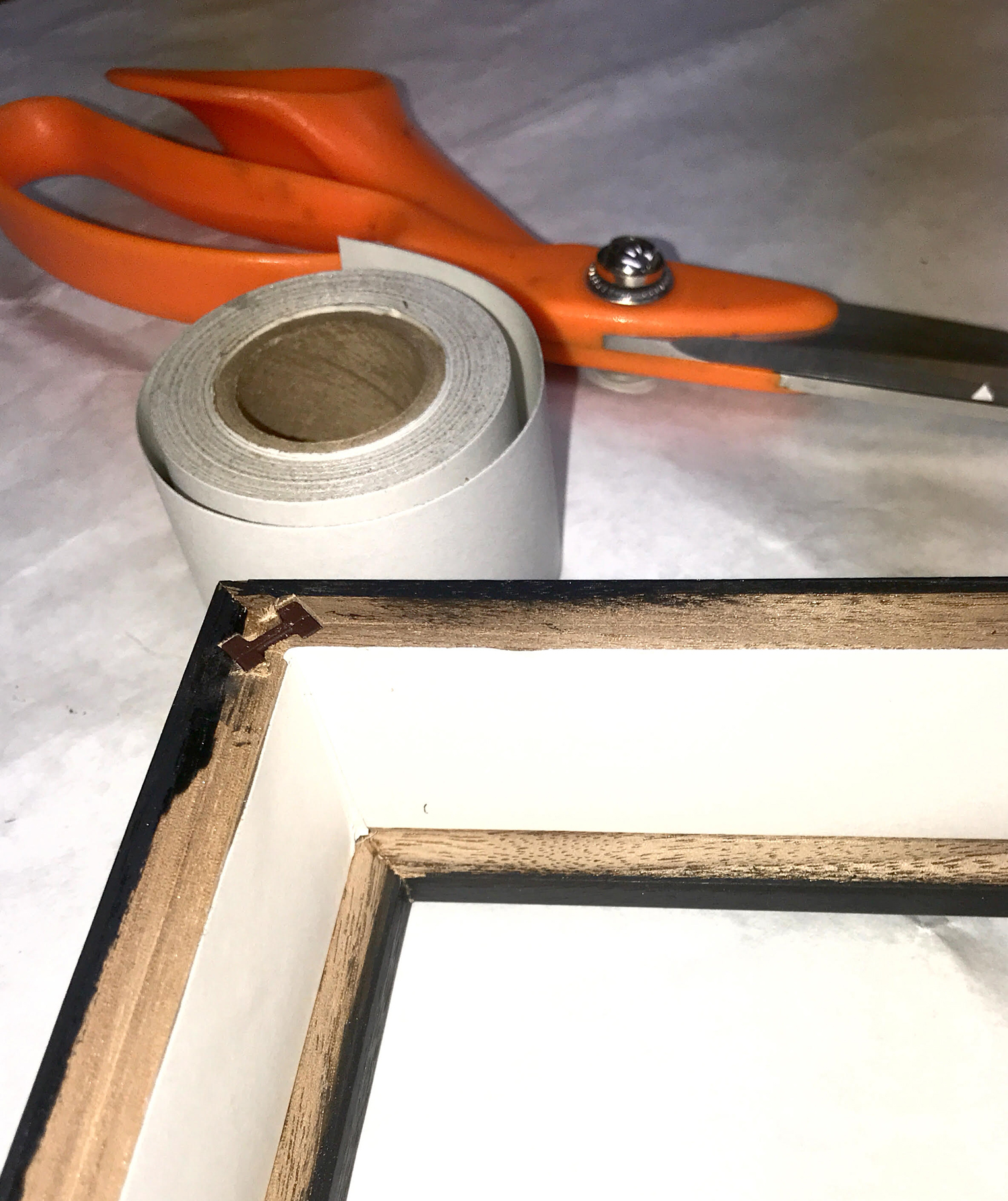 Seal Frames on the inside of the rabbet to prevent acid from the wood frame migrating into your artwork and mat over time.