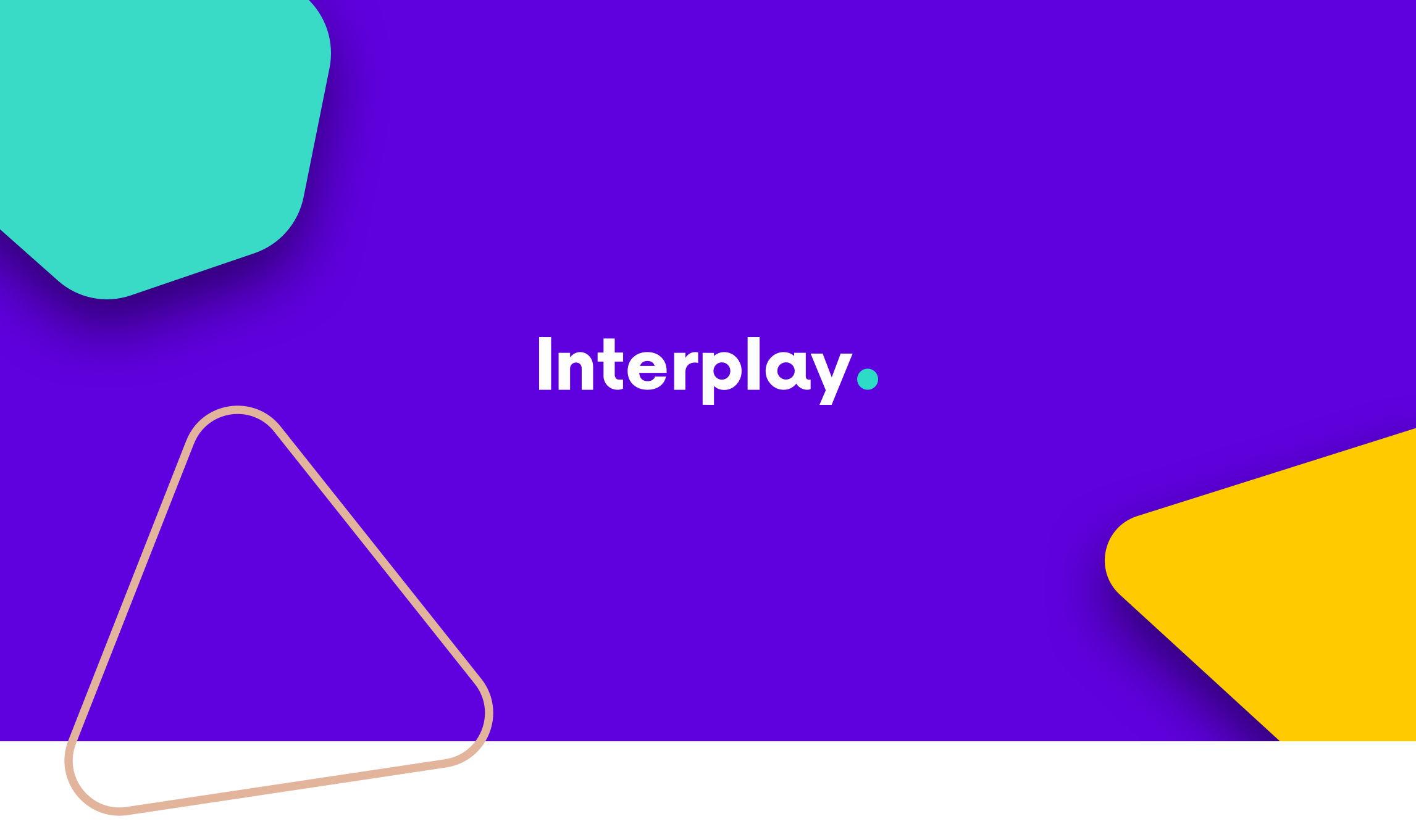 An identity that echos the creative hands-on drag and drop functionality of the Interplay app itself. The video below shows a range of designs explored over the initial concept phase.