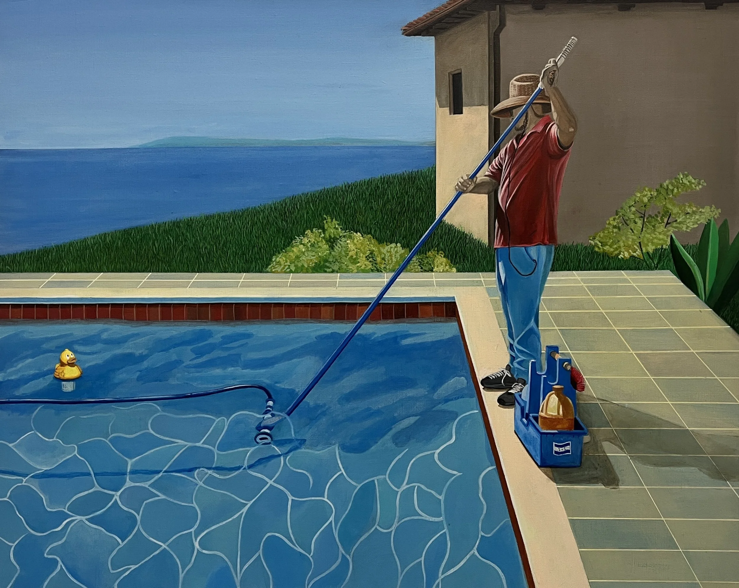 Portrait of an Immigrant (Pool with Maintenance Equipment)