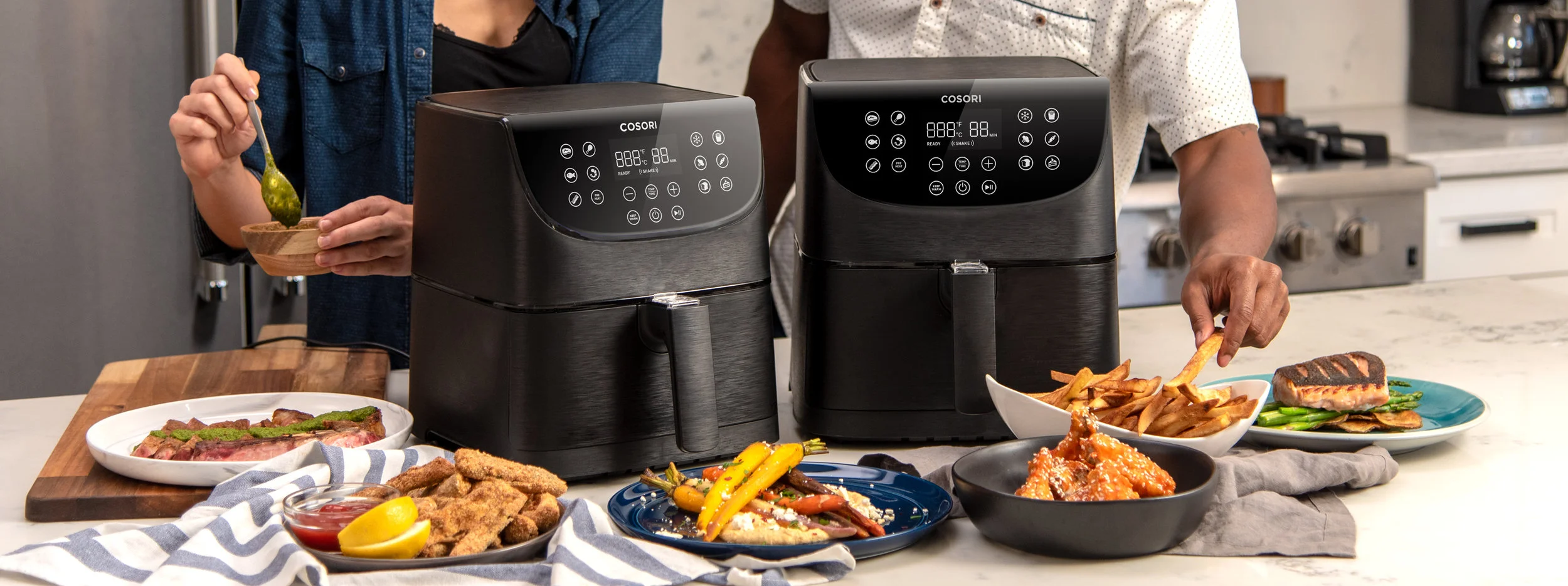 These recipes were made for Cosori Premium Pressure Cooker models CP016-PC and CP018-PC .