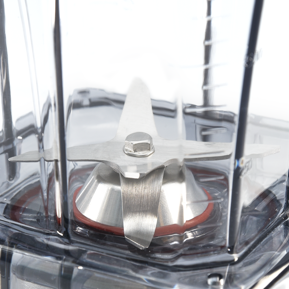 Premium Razor Sharp Blade A 6-piece stainless steel blade assembly readily handles your ingredients.