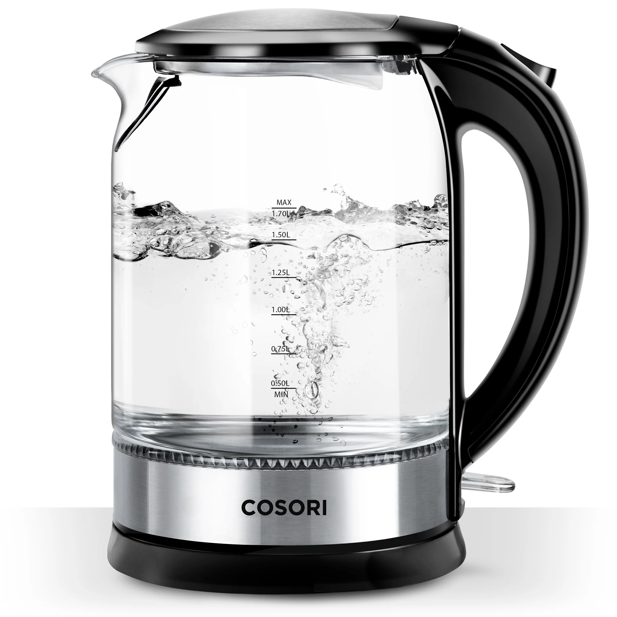 Drink Up Auto shutoff within 30 seconds once the water has reached a boil.