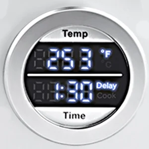 24-hour Delay Timer Out on errands, or busy at work? Place food in beforehand and take advantage of setting a delayed start for up to 24 hours. Come home to food that’s all ready.