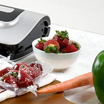 Press Vacuum Seal Repeatedly, Seal Delicate Food Easily This machine let you stop the vacuum process whenever you want so it doesn't crush soft foods.
