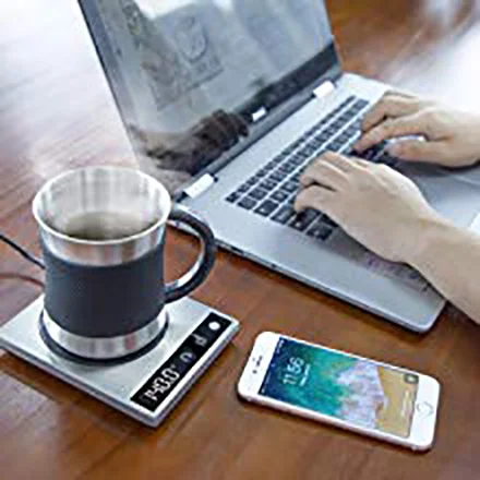 Don't let your coffee cool just because you're busy working