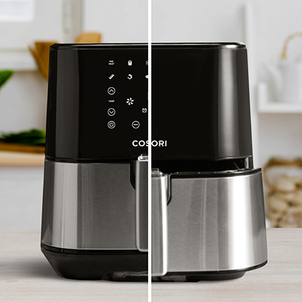 Auto Shutoff The air fryer will automatically shut off after 3 minutes of inactivity—it will even pause cooking if the basket is removed while frying.