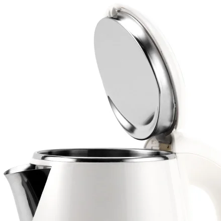 Stainless Steel Construction The spout, inner lid, and inner pot are made with food-grade stainless steel, so no plastic touches your water.
