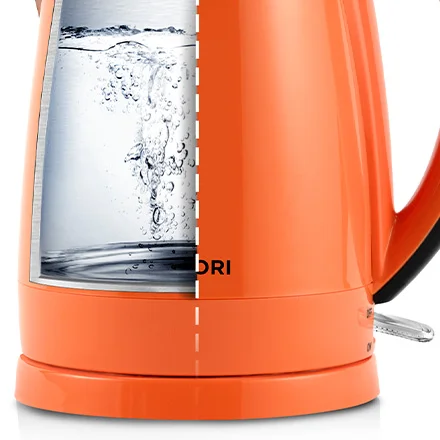 Rapid Boil You can enjoy a hot drink in no time. Push the on/off switch down, and you’ll have boiled water in only 3–7 minutes.