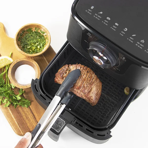 Nonstick Material Foods are as easy to take out as they were to put in. The nonstick surface of the basket results in less residue left behind, letting you serve up and clean up quickly.