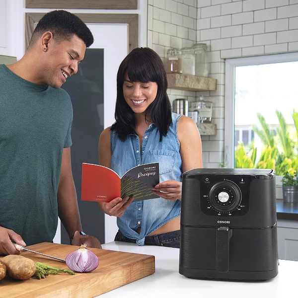 Recipe Book Each air fryer comes with 30 recipes for you to try.