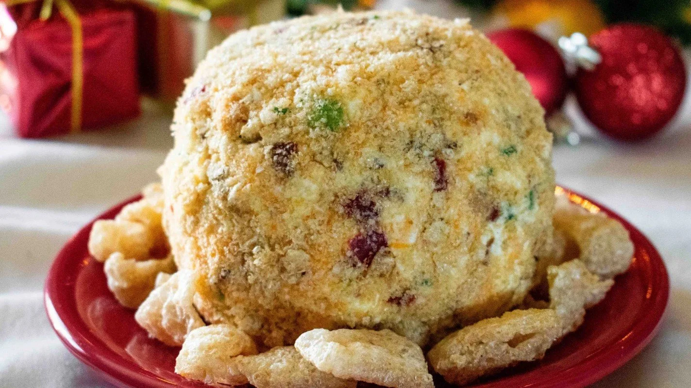 Hogs Heaven Pork Rind Crusted Cheese Ball