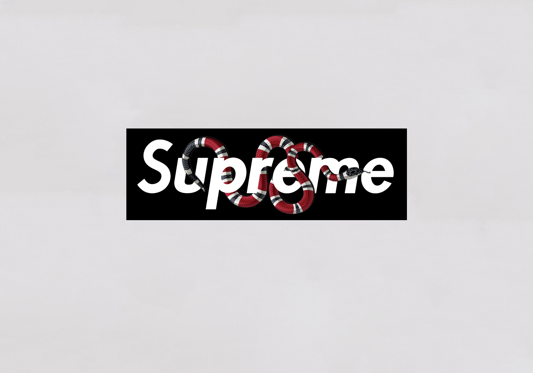 supreme and gucci logo