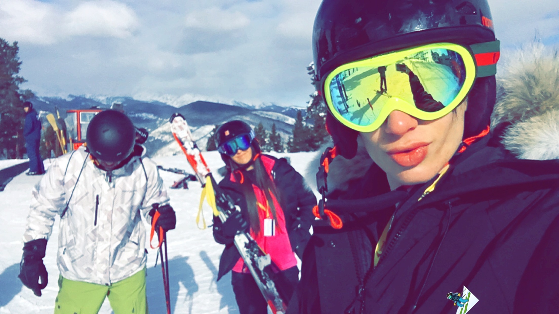 Day One of ski camp with Lo & Marcos