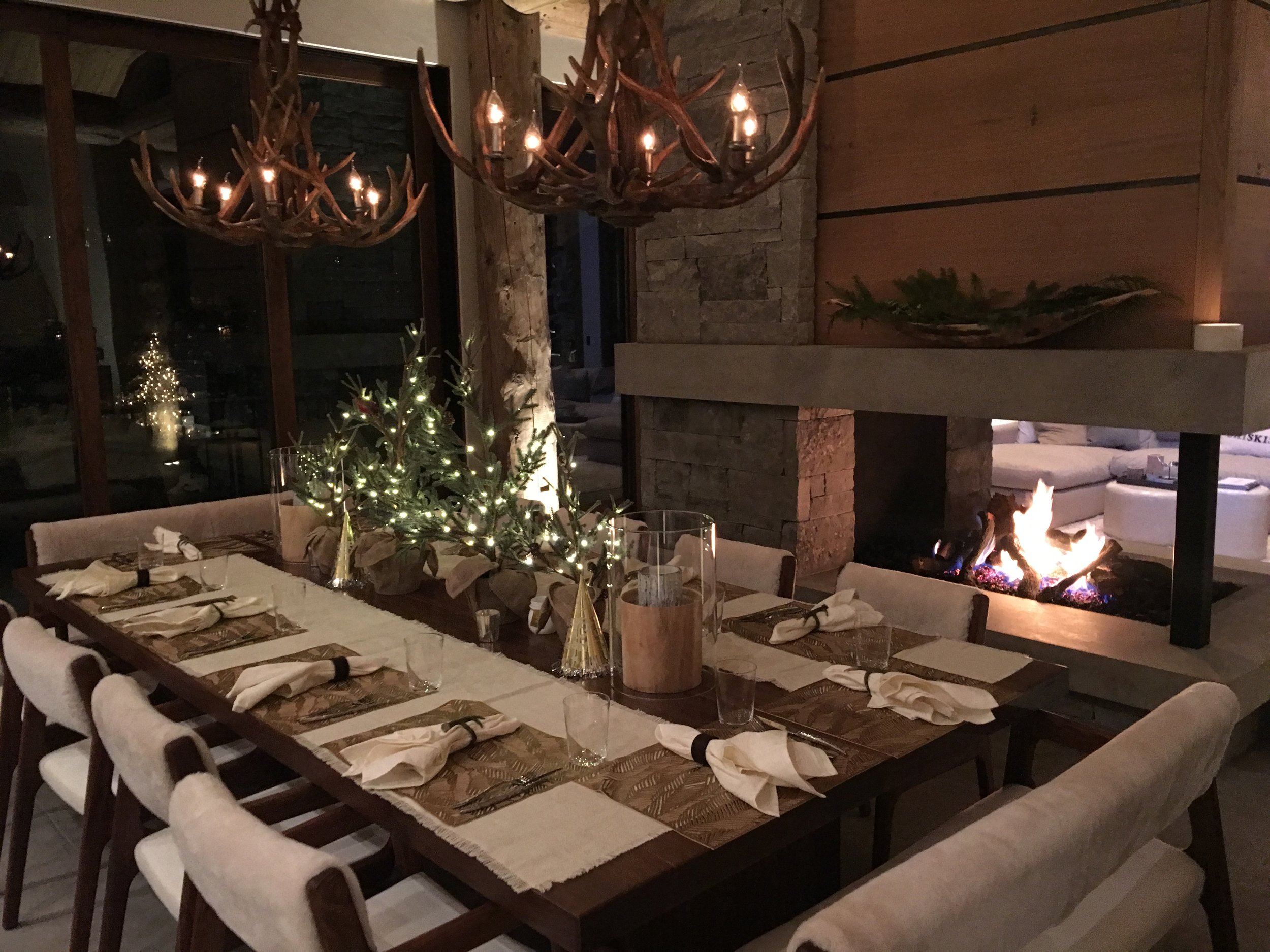 Dinner at my Aunt's beautiful house for Ashley's 30Th birthday.