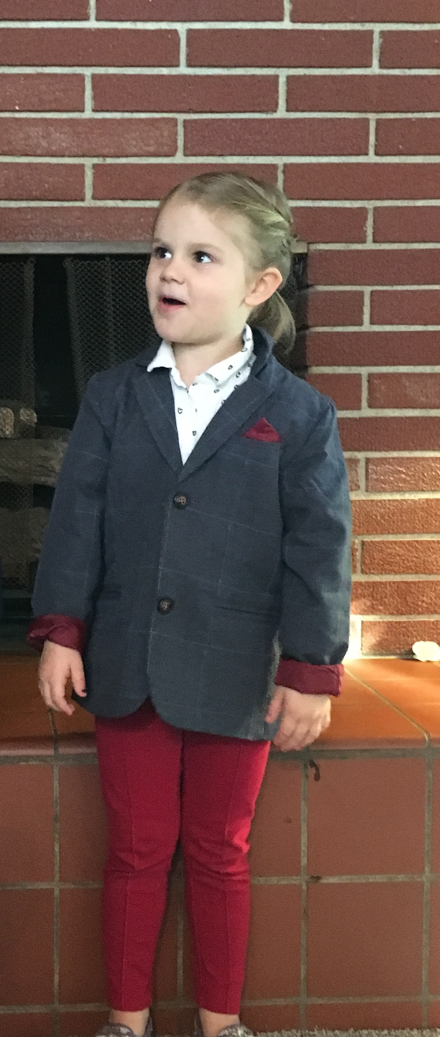 Pantsuit optimistic