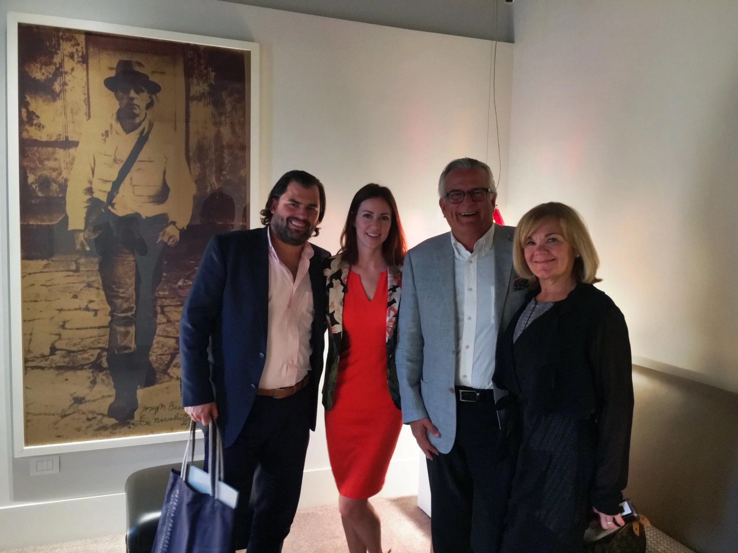 Chef Nick Strawhecker with his wife Michelle and parents on an Italian adventure.