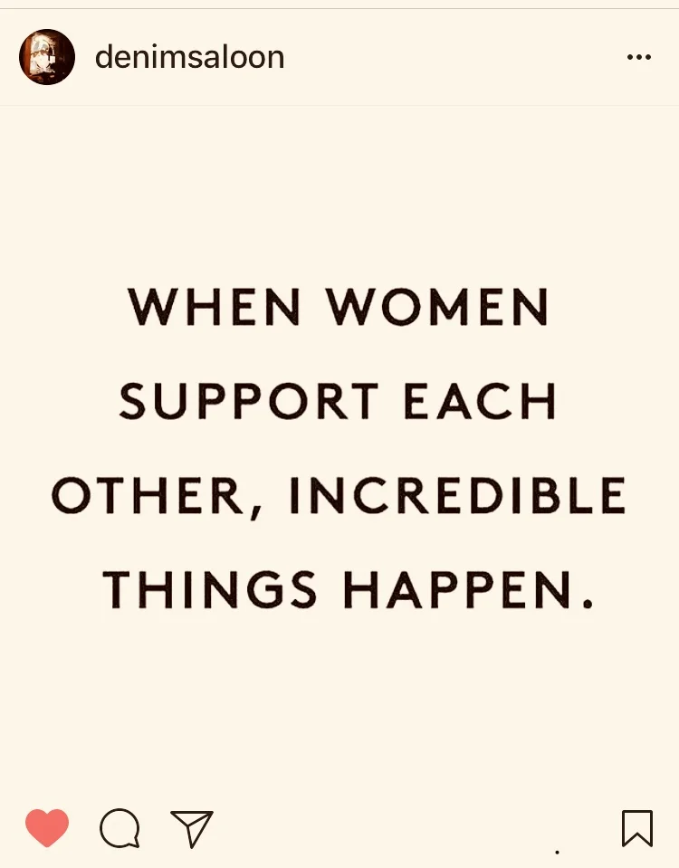 Denim Saloon's Instagram post on International Women's Day earlier this month.