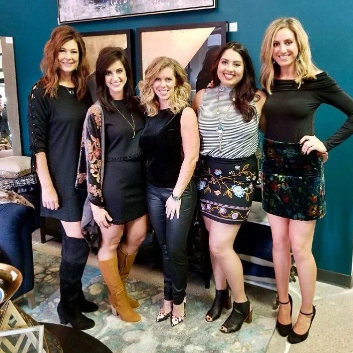 Julie Hockney (center) with members of her team. (Photo courtesy of jh Interior Design Studio.)