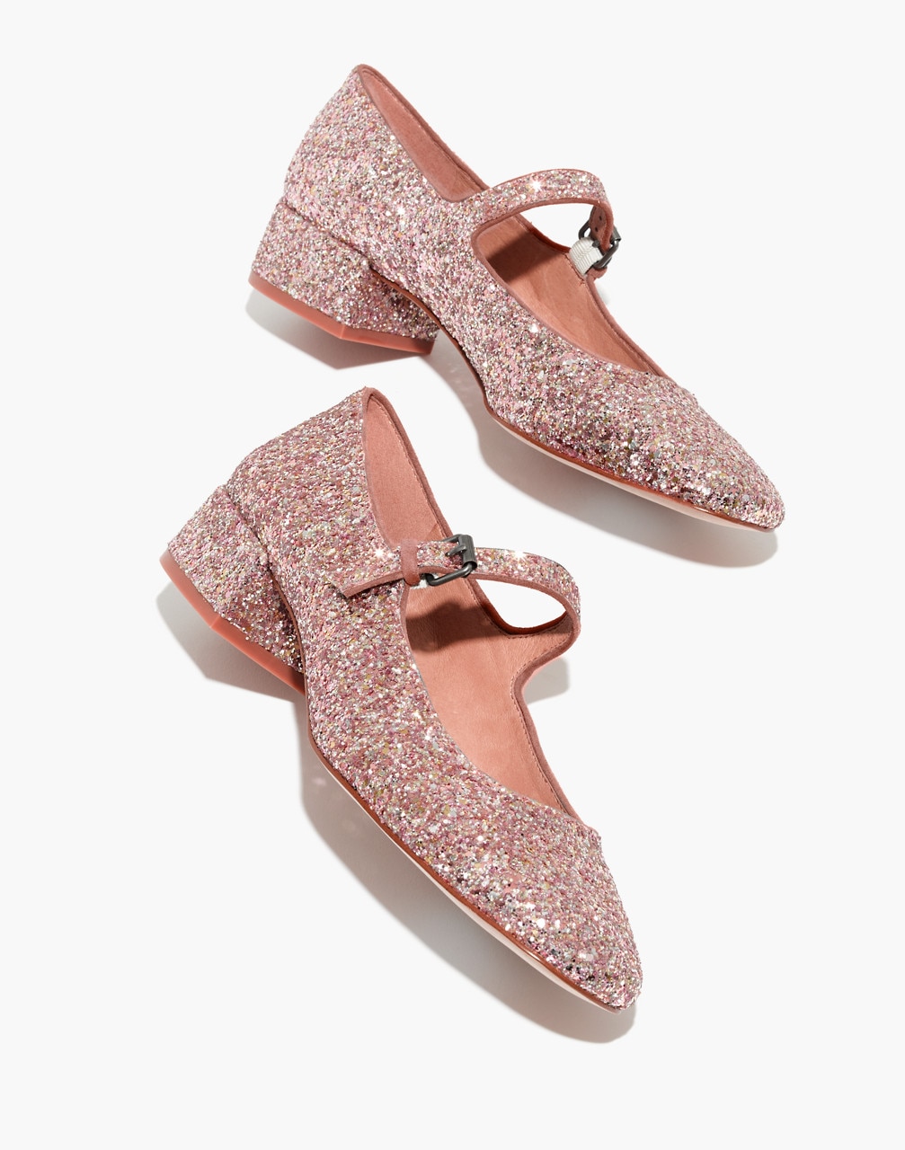 These sparkly shoes may be all you ever need for your forever holiday wardrobe. The Delilah Mary Jane in glitter by Madewell, $90 at Madewell .