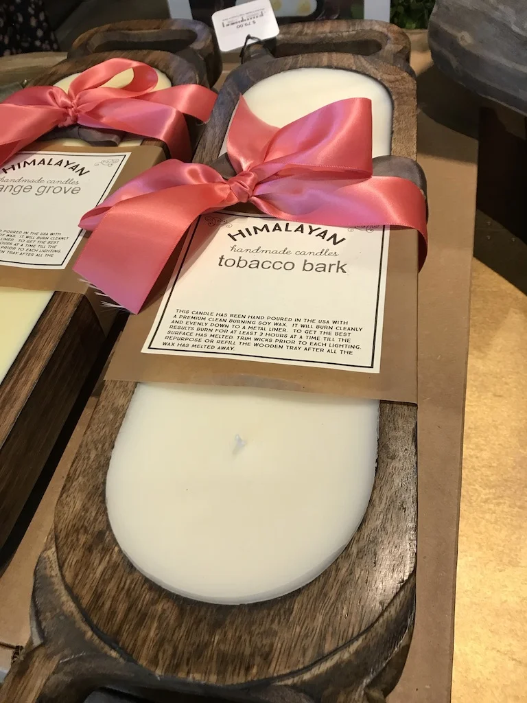 Everyone agreed that these gorgeous candles would make a headlining wedding gift. They fit any décor style and, once the wax is exhausted, the wooden tray can be used for nibbly bits or tchotchkes.