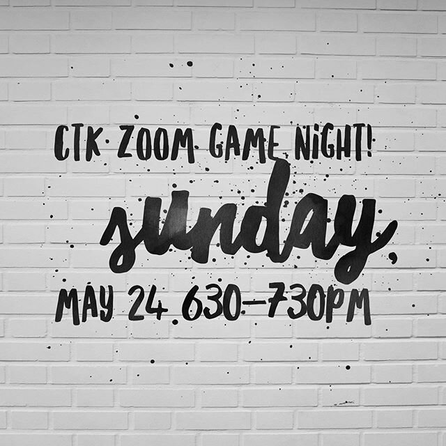 While we still aren&rsquo;t able to hang in down under, join us on zoom instead for check-ins and jackbox games! BYOP (bring your own pizza 🍕) Email or text Kelley for the zoom link!