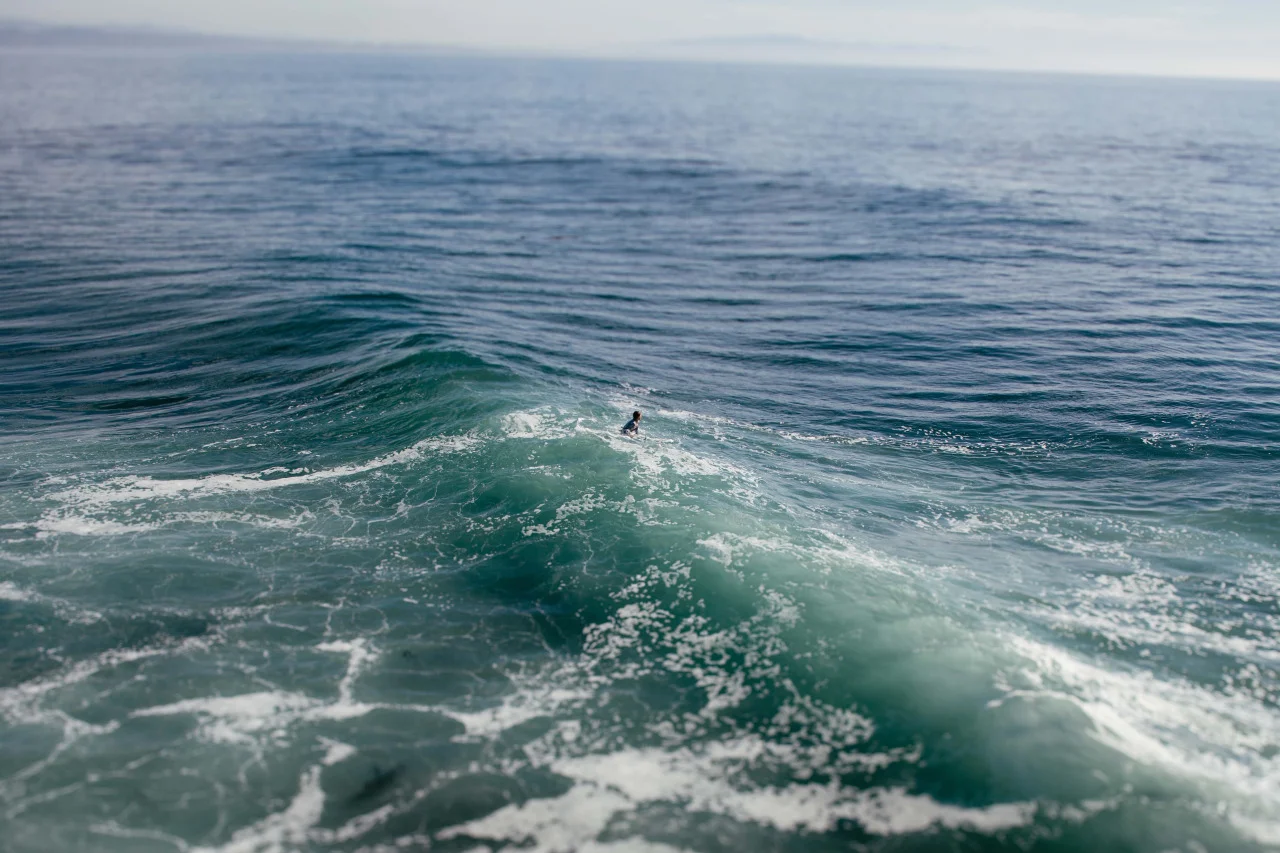We stumbled upon a surf competition in Santa Cruz. From the top of the cliffs, this looks like an adult surfer, but he was probably no older than 15. I’m terrified of surfing any wave larger than 3 feet, but this kid was killing it in 8-10 foot waves that crashed right into the cliffs.
Santa Cruz, CA - January 2015.