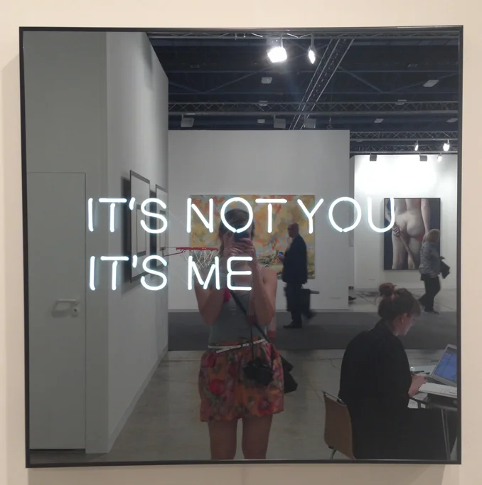 Another one of my favorites at Art Basel Miami Beach is this It’s Not You It’s Me by Jeppe Hein. See all of my photos from Basel on Pinterest .