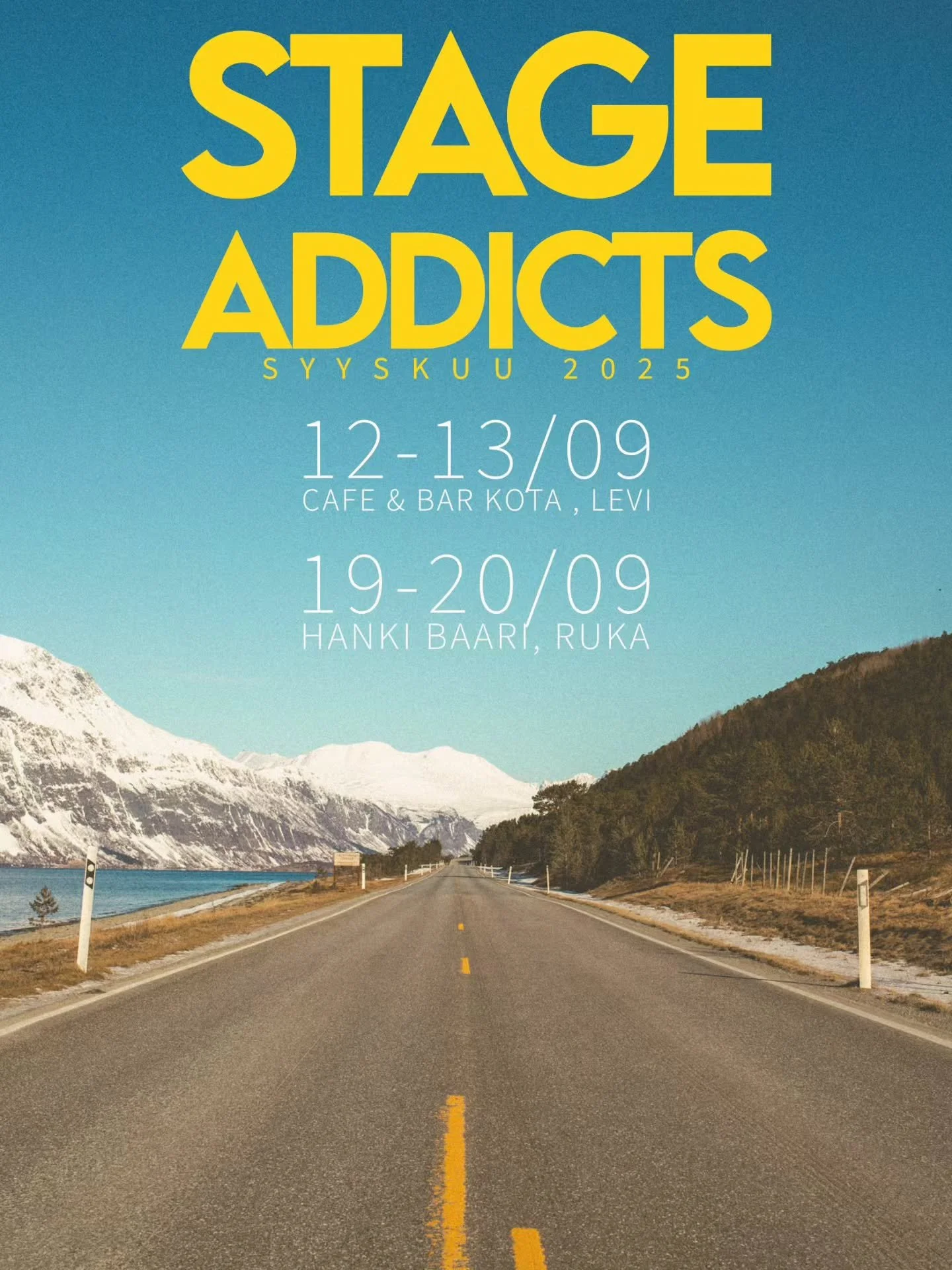 Syyskuun kaikille avoimet keikat on t&auml;ss&auml;!
Viikonloppuna on vuorossa Ruskamaraton ja soitot Cafe &amp; Bar Kodan alakerrassa.
Siit&auml; viikon p&auml;&auml;st&auml; ollaan Rukalla Hanki Baarissa.

Tervetuloa!
@cafebarkota
@hankibaari

#sta