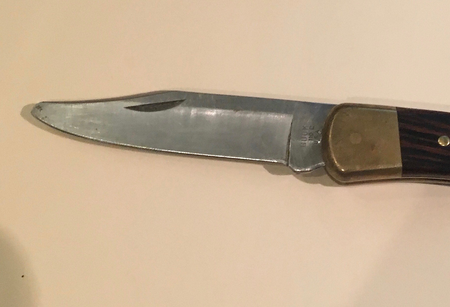 This nice old Buck knife had the tip snapped off
