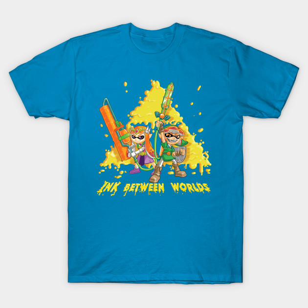 INK BETWEEN WORLDS Link's a squid now, a kid now. Apparel and products available on Teepublic. Even more apparel options at NeatoShop .